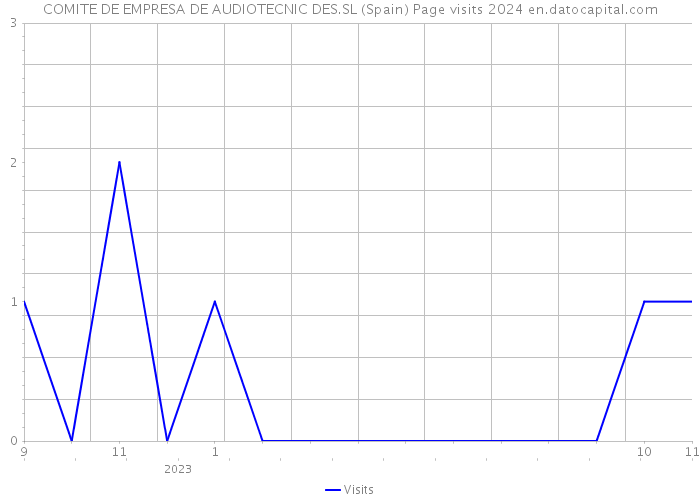 COMITE DE EMPRESA DE AUDIOTECNIC DES.SL (Spain) Page visits 2024 