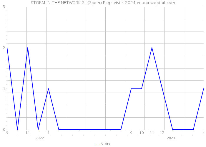 STORM IN THE NETWORK SL (Spain) Page visits 2024 
