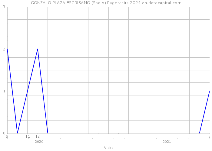 GONZALO PLAZA ESCRIBANO (Spain) Page visits 2024 