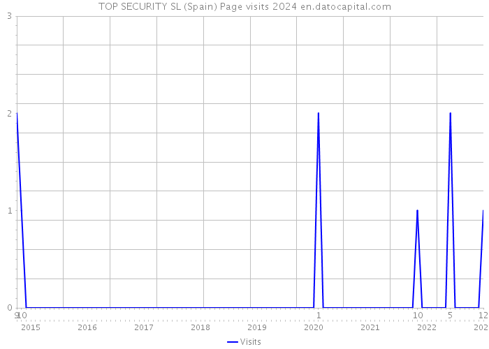 TOP SECURITY SL (Spain) Page visits 2024 