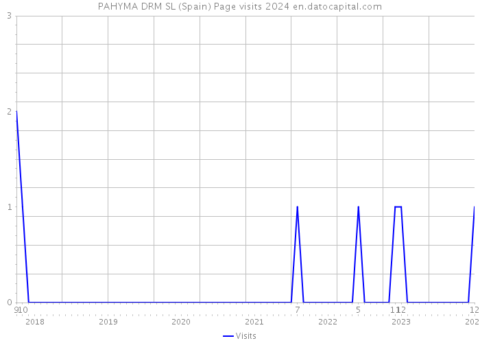 PAHYMA DRM SL (Spain) Page visits 2024 