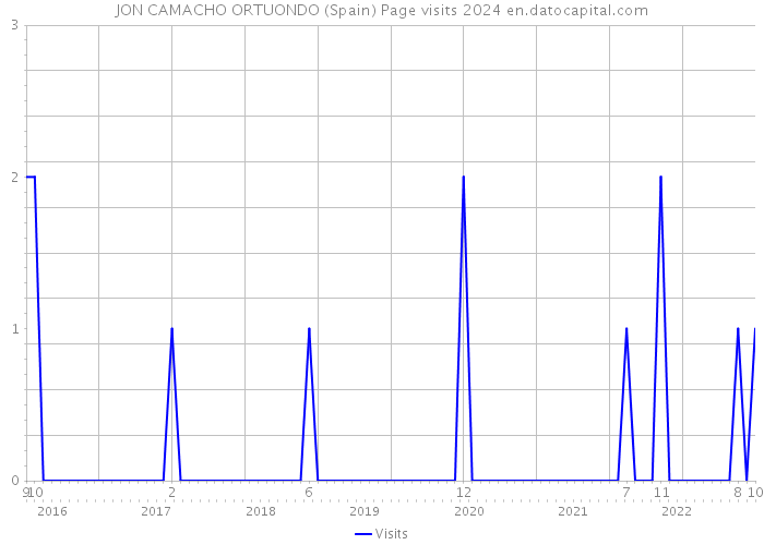 JON CAMACHO ORTUONDO (Spain) Page visits 2024 