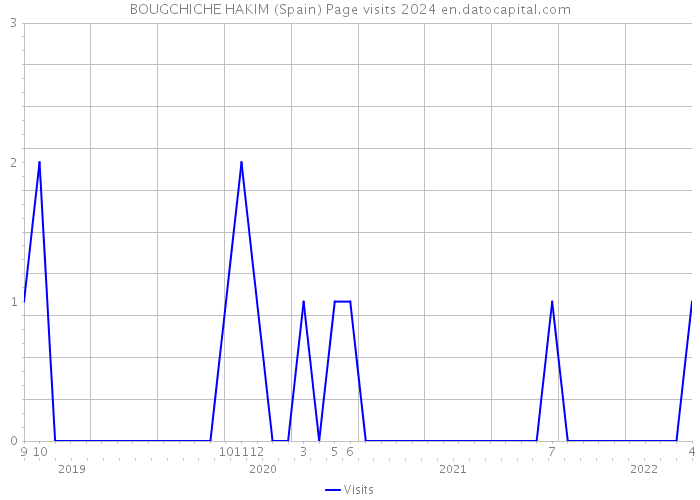 BOUGCHICHE HAKIM (Spain) Page visits 2024 