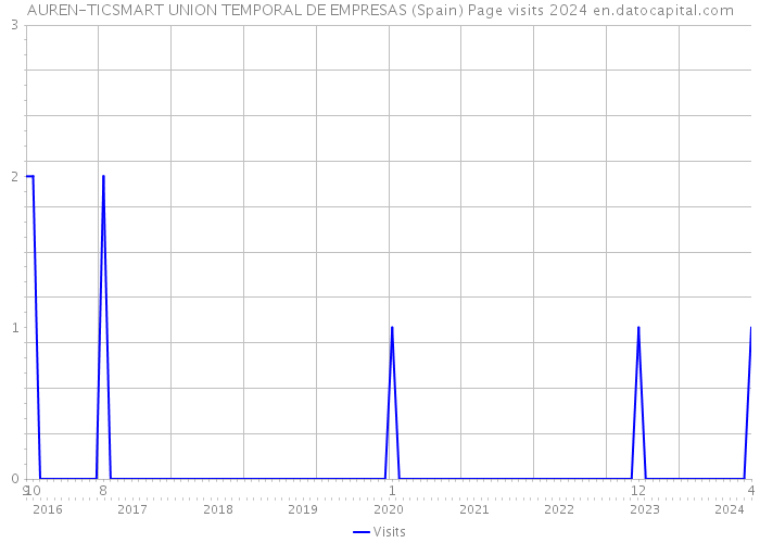 AUREN-TICSMART UNION TEMPORAL DE EMPRESAS (Spain) Page visits 2024 