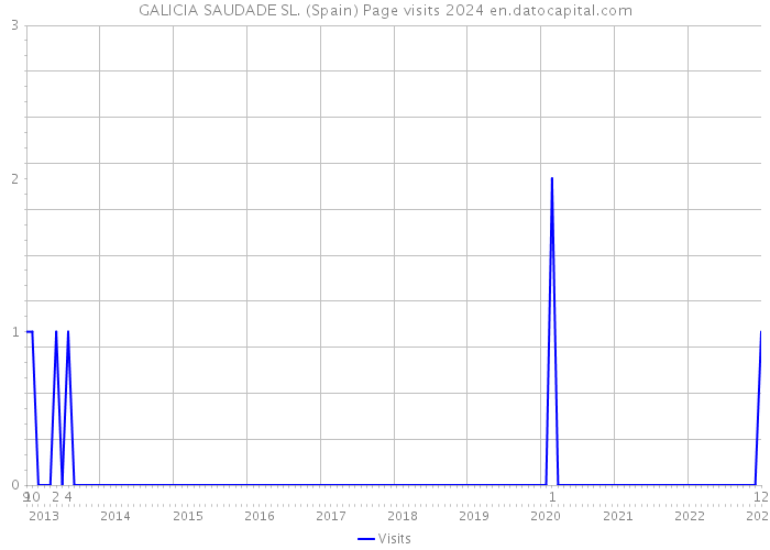 GALICIA SAUDADE SL. (Spain) Page visits 2024 
