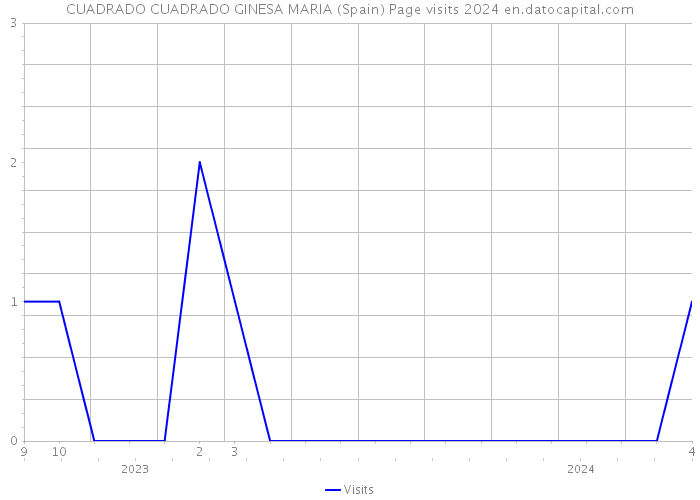 CUADRADO CUADRADO GINESA MARIA (Spain) Page visits 2024 