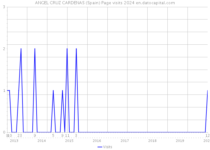 ANGEL CRUZ CARDENAS (Spain) Page visits 2024 