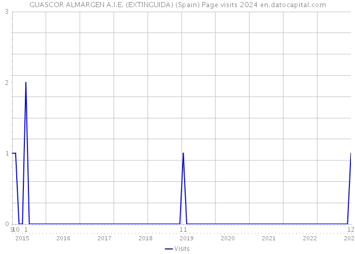 GUASCOR ALMARGEN A.I.E. (EXTINGUIDA) (Spain) Page visits 2024 