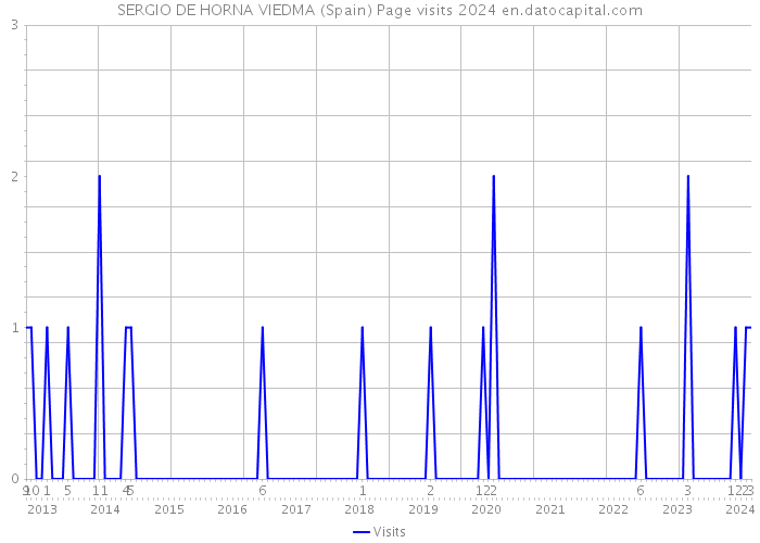 SERGIO DE HORNA VIEDMA (Spain) Page visits 2024 