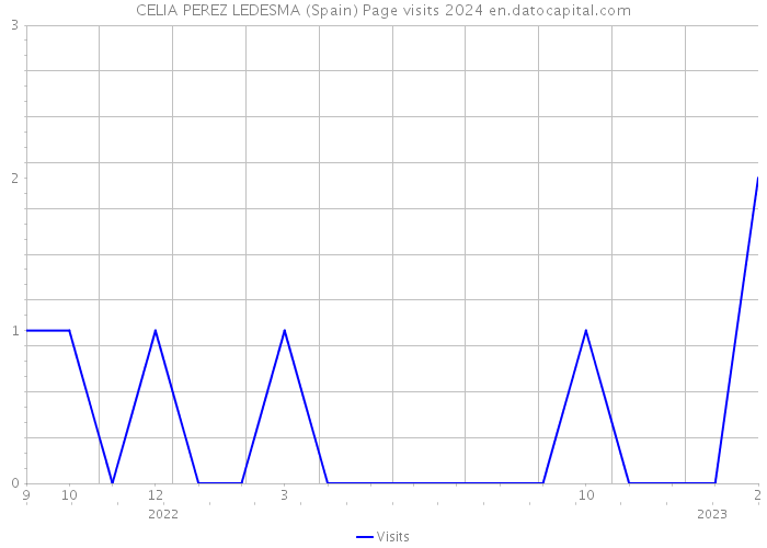CELIA PEREZ LEDESMA (Spain) Page visits 2024 