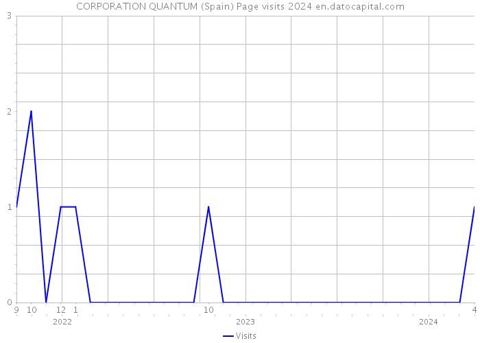 CORPORATION QUANTUM (Spain) Page visits 2024 