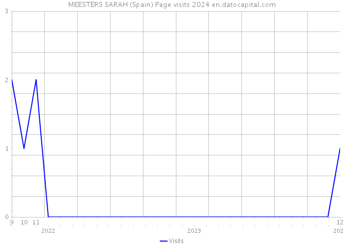 MEESTERS SARAH (Spain) Page visits 2024 