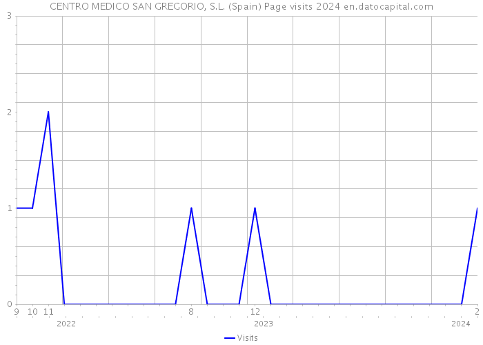 CENTRO MEDICO SAN GREGORIO, S.L. (Spain) Page visits 2024 