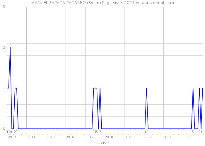 MANUEL ZAPATA PATARRO (Spain) Page visits 2024 