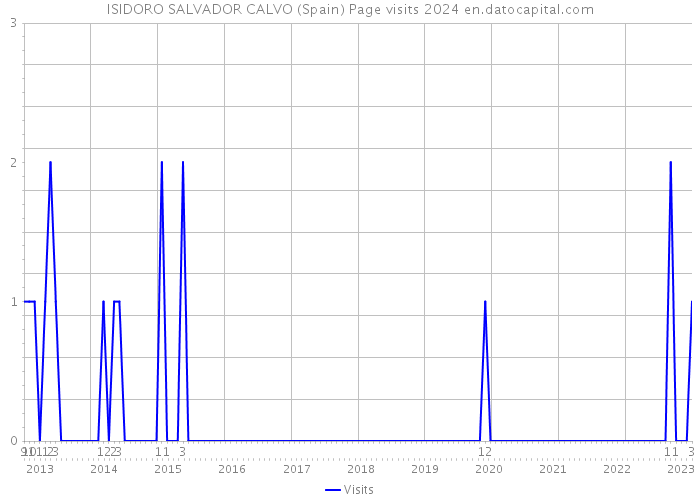 ISIDORO SALVADOR CALVO (Spain) Page visits 2024 