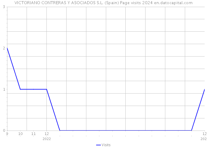 VICTORIANO CONTRERAS Y ASOCIADOS S.L. (Spain) Page visits 2024 