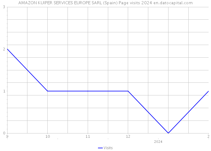 AMAZON KUIPER SERVICES EUROPE SARL (Spain) Page visits 2024 