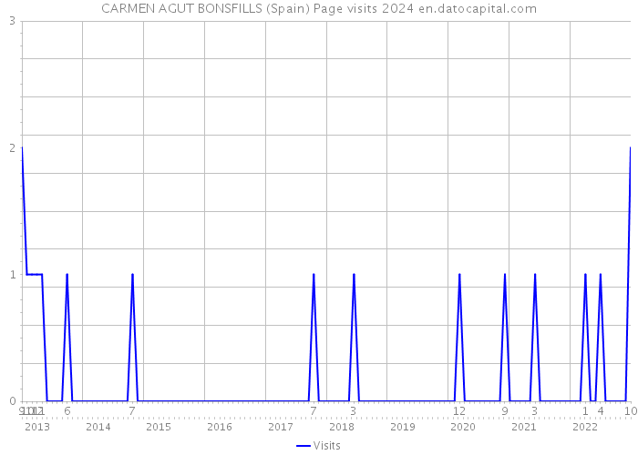 CARMEN AGUT BONSFILLS (Spain) Page visits 2024 