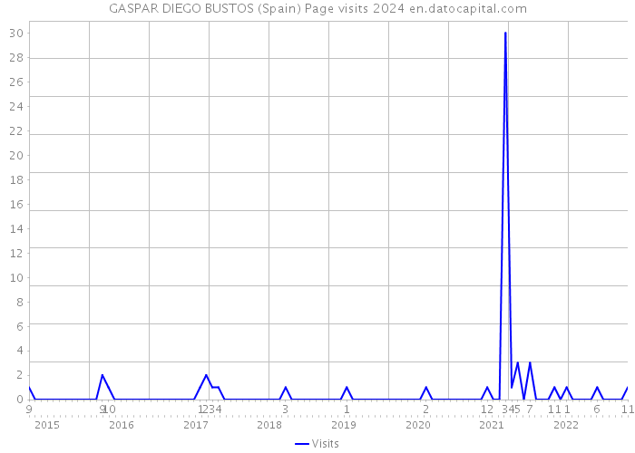 GASPAR DIEGO BUSTOS (Spain) Page visits 2024 
