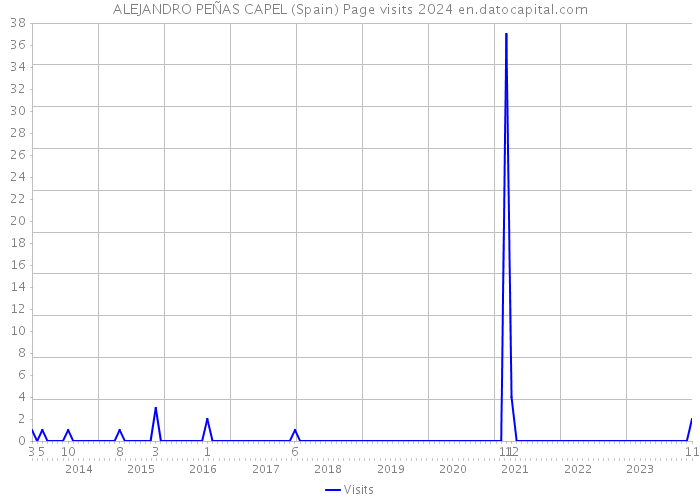 ALEJANDRO PEÑAS CAPEL (Spain) Page visits 2024 