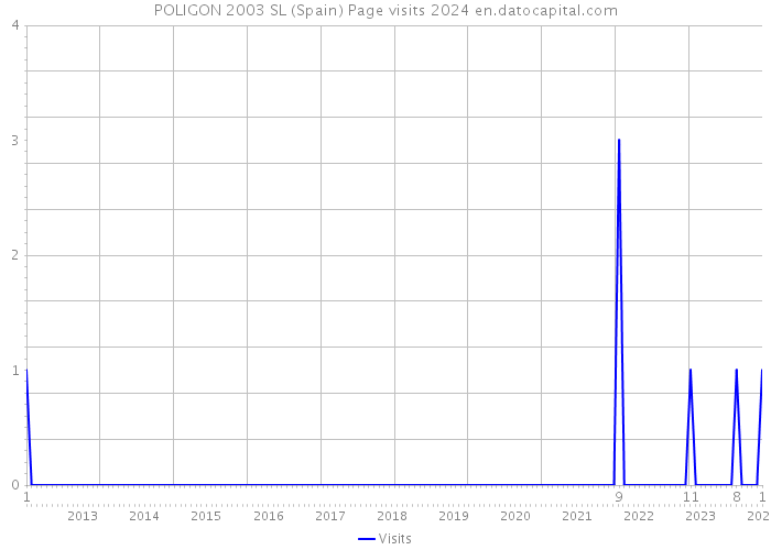POLIGON 2003 SL (Spain) Page visits 2024 