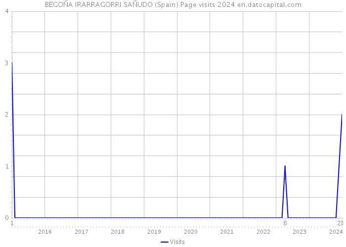 BEGOÑA IRARRAGORRI SAÑUDO (Spain) Page visits 2024 