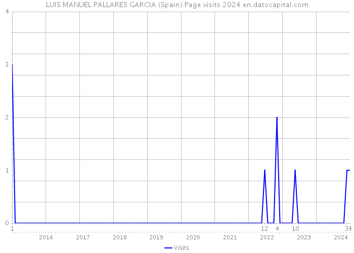 LUIS MANUEL PALLARES GARCIA (Spain) Page visits 2024 