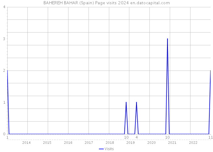 BAHEREH BAHAR (Spain) Page visits 2024 