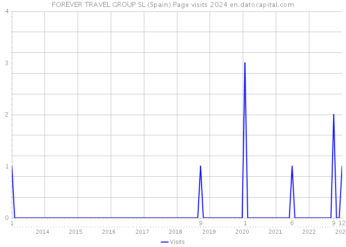FOREVER TRAVEL GROUP SL (Spain) Page visits 2024 