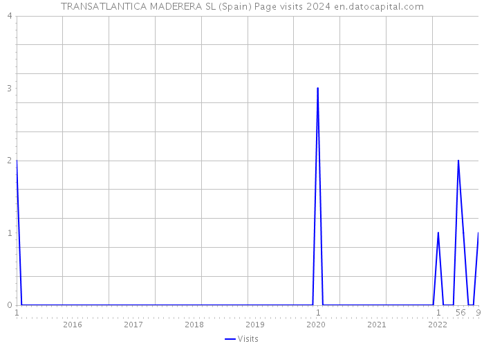 TRANSATLANTICA MADERERA SL (Spain) Page visits 2024 