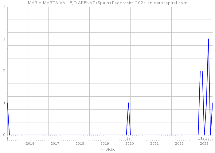 MARIA MARTA VALLEJO ARENAZ (Spain) Page visits 2024 