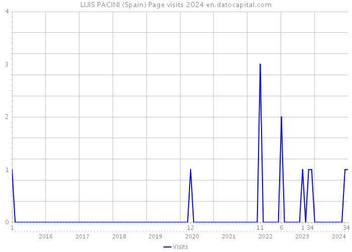 LUIS PACINI (Spain) Page visits 2024 