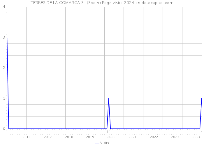 TERRES DE LA COMARCA SL (Spain) Page visits 2024 