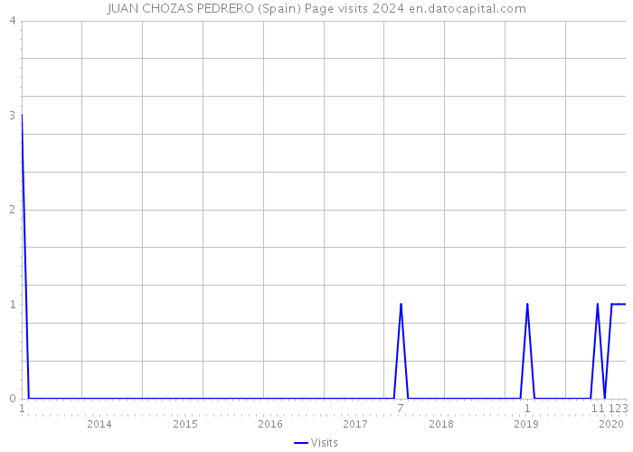 JUAN CHOZAS PEDRERO (Spain) Page visits 2024 
