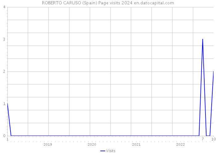 ROBERTO CARUSO (Spain) Page visits 2024 