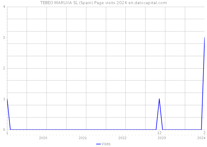 TEBEO MARUXA SL (Spain) Page visits 2024 