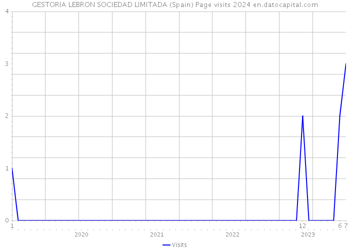 GESTORIA LEBRON SOCIEDAD LIMITADA (Spain) Page visits 2024 