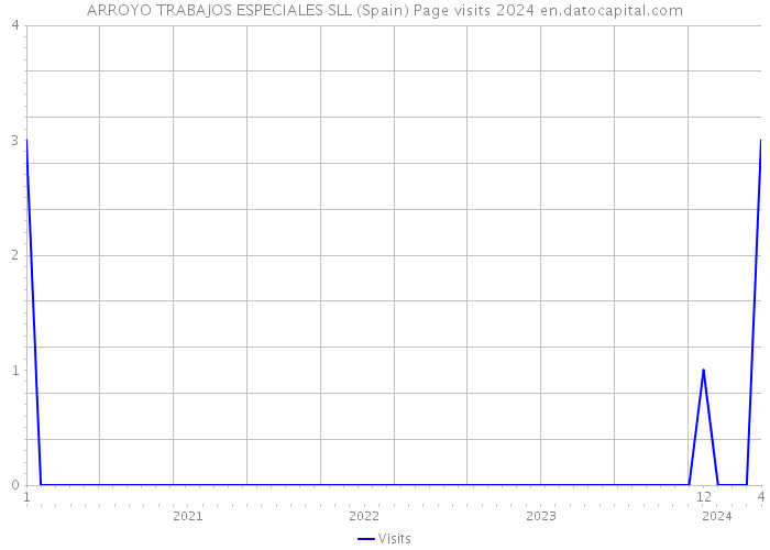 ARROYO TRABAJOS ESPECIALES SLL (Spain) Page visits 2024 