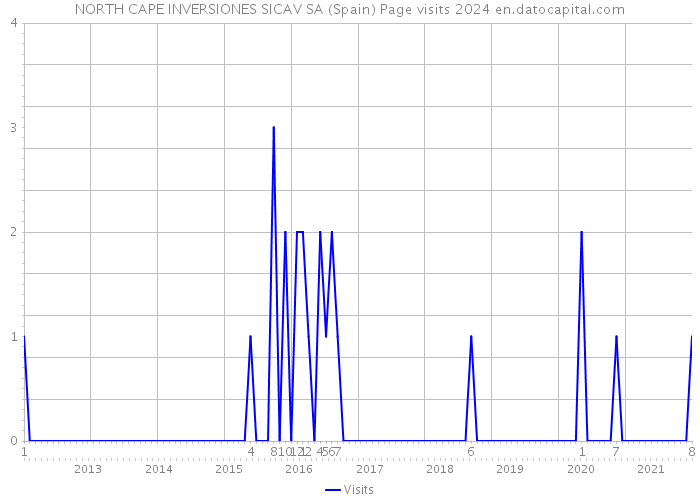 NORTH CAPE INVERSIONES SICAV SA (Spain) Page visits 2024 