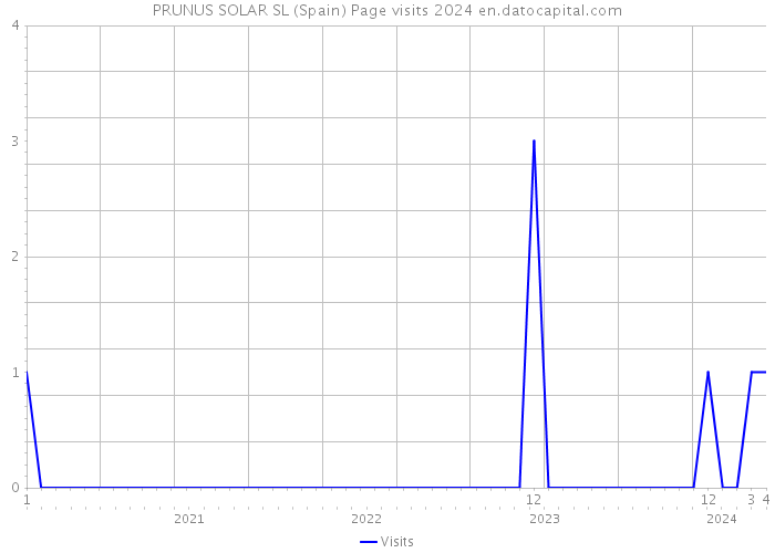 PRUNUS SOLAR SL (Spain) Page visits 2024 