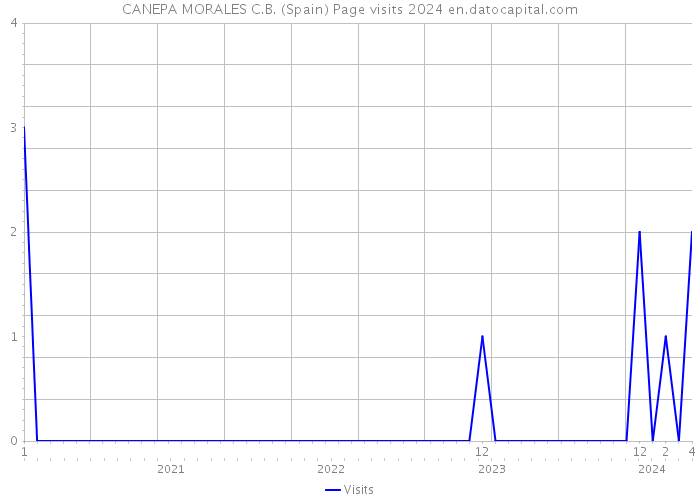 CANEPA MORALES C.B. (Spain) Page visits 2024 