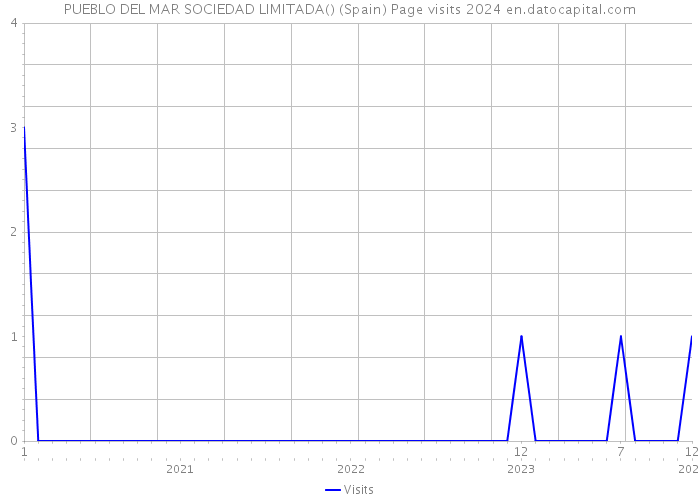 PUEBLO DEL MAR SOCIEDAD LIMITADA() (Spain) Page visits 2024 