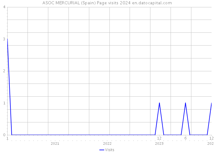ASOC MERCURIAL (Spain) Page visits 2024 
