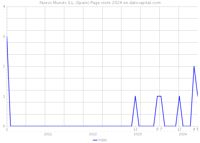 Nuevo Mundo S.L. (Spain) Page visits 2024 
