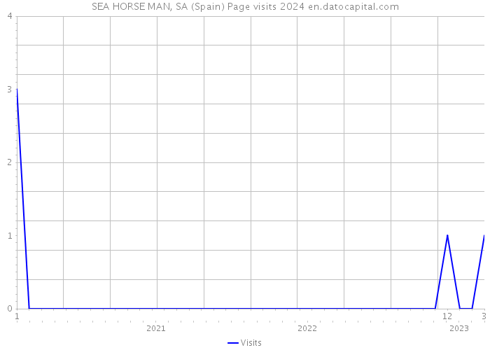 SEA HORSE MAN, SA (Spain) Page visits 2024 