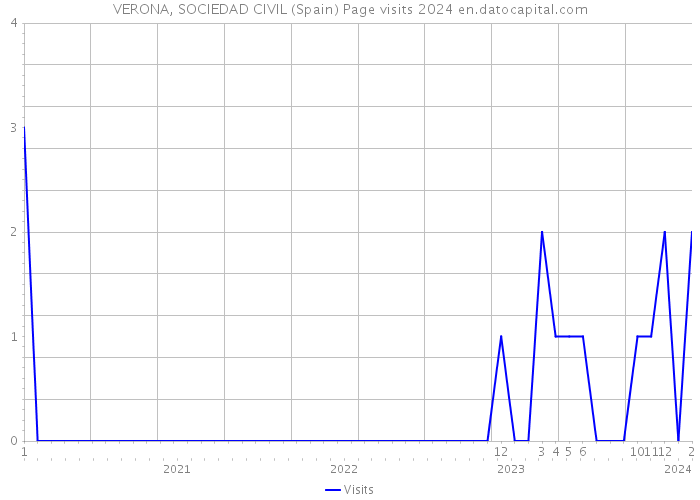 VERONA, SOCIEDAD CIVIL (Spain) Page visits 2024 