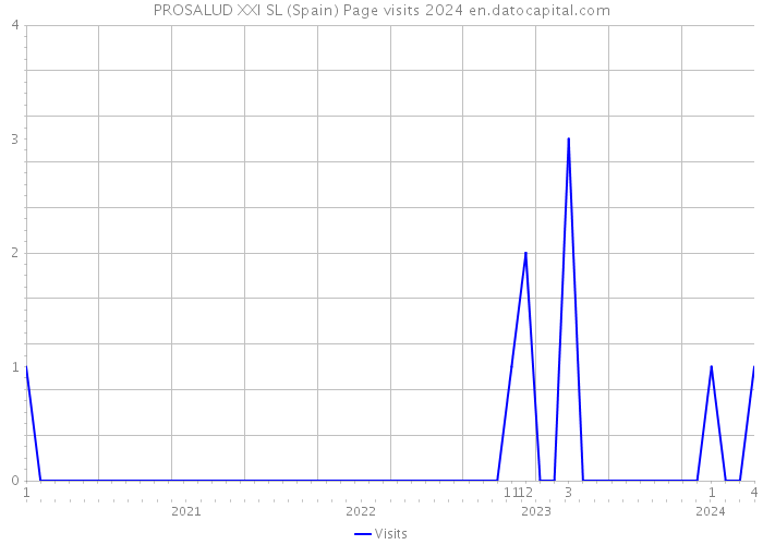 PROSALUD XXI SL (Spain) Page visits 2024 