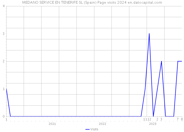 MEDANO SERVICE EN TENERIFE SL (Spain) Page visits 2024 