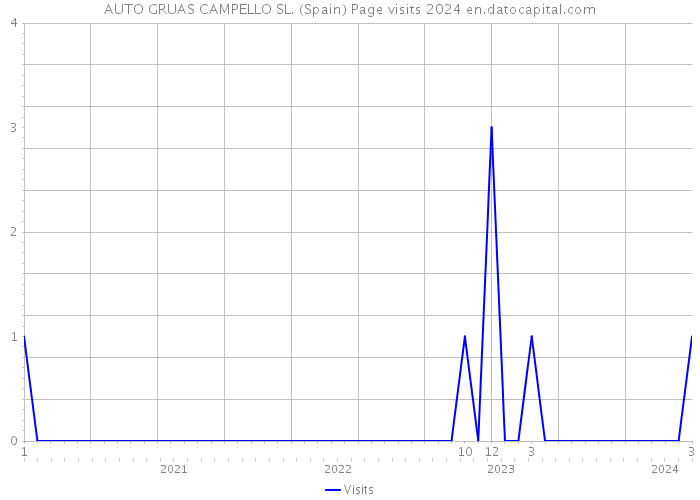 AUTO GRUAS CAMPELLO SL. (Spain) Page visits 2024 