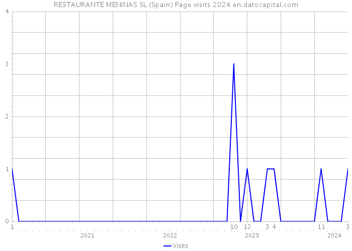 RESTAURANTE MENINAS SL (Spain) Page visits 2024 